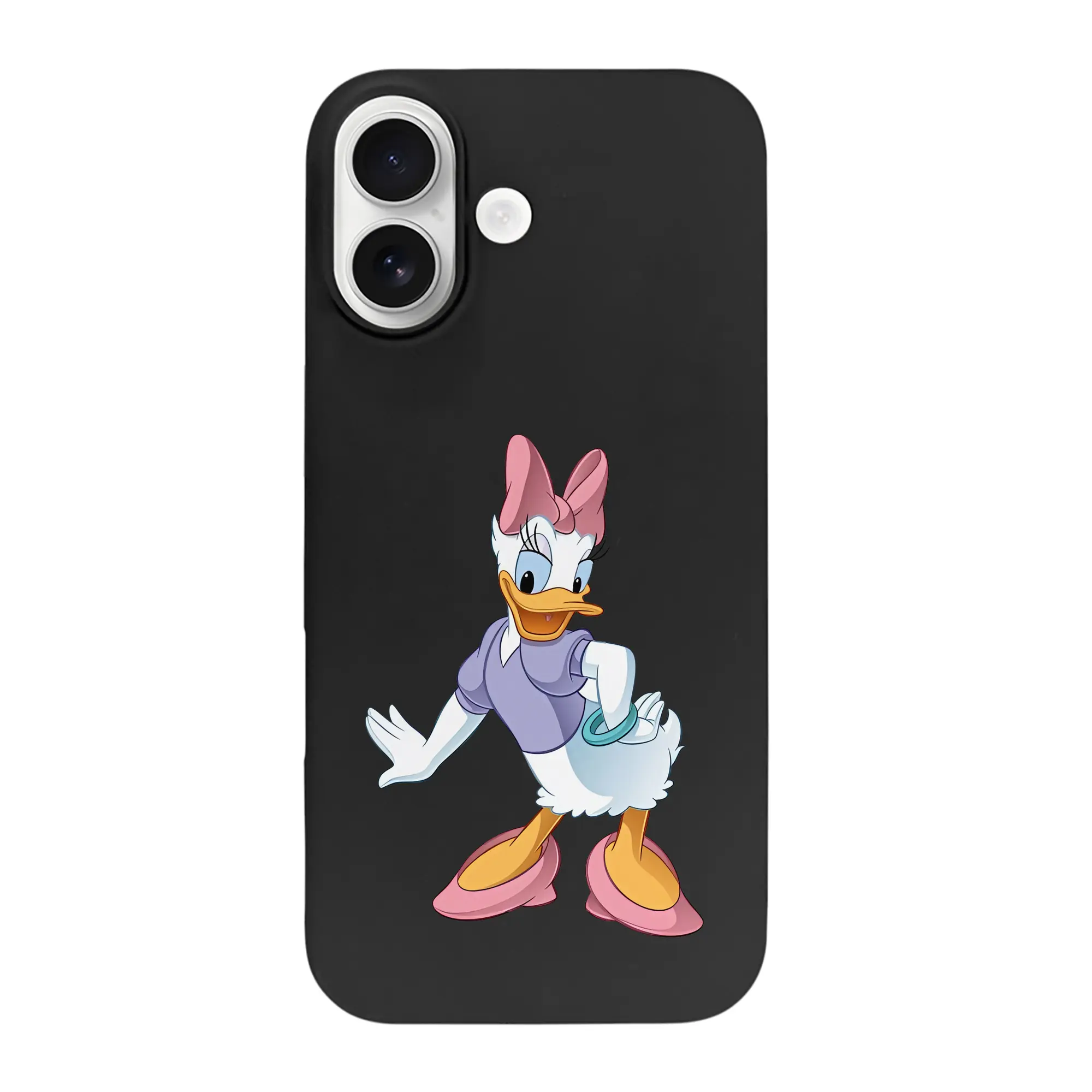 ミッキーマウス（Mickey Mouse） グッズ デイジーダック（Daisy Duck） - iPhone 17 シリーズ シリコンケース 薄型 耐衝撃 指紋防止 ソフトタッチカバー 精密フィット 傷防止 保護ケース iPhone 17/17 Air/17 Pro/17 Pro Max 対応